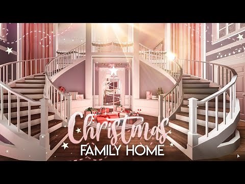 BLOXBURG| Christmas Family Home | House Build