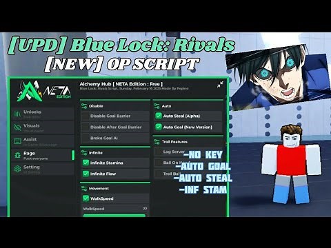 🔥 [UPD] Blue Lock: Rivals OP Script | Auto Goal, Infinite spins, Infinite Flow & More! *NO KEY* 🚀