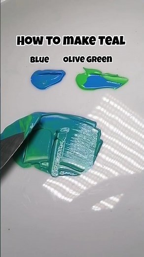 How to Make Teal Color | Acrylic Paint Mixing