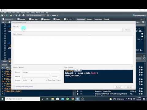 How to Read/Import Data Files In R || Reading/Importing STATA (.dta) file in R || Part E