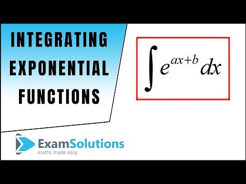 How to integrate exponential functions : ExamSolutions Maths Revision Tutorials