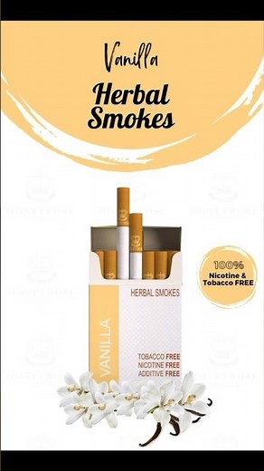 Vanilla Herbal Cigarettes By Honeyrose | The Perfect Summertime Herbal Smoke Nicotine & Tobacco FREE