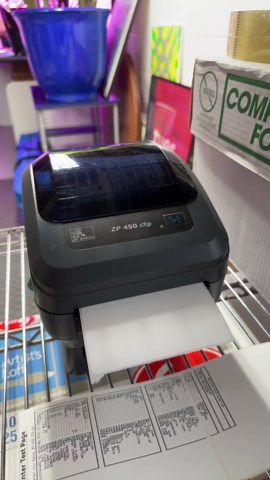 Why can I not get this Zebra ZP 450 to calibrate to see the proper label size?