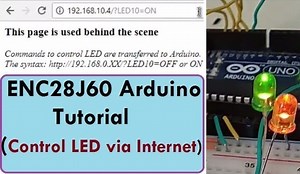 Control LED on Inernet using Arduino & ENC28J60 Ethernet Module