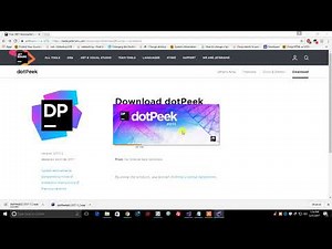 Decompiling NET Programs using JetBrains dotPeek
