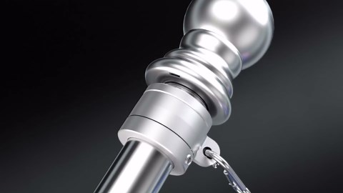 Stainless Steel Flag Poles, 6 FT Flag Pole for Outside House, Residential or Commerical, 1 Inch Spinning Flag Pole for 3X5 Flag, Silver High Wind Flag Pole (Without Bracket)