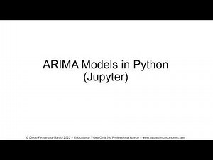 ARIMA Models in Python (Jupyter)