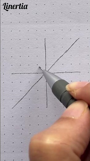How to Draw a Simple Geometric Pattern with Triangles #easydrawing