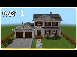 How to build a suburban house in minecraft (with interior) part1/2 Minecraft suburban house tutorial