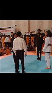 Stadium international karate & kun.fu & tkd championship girls red belt vs black belt fighting