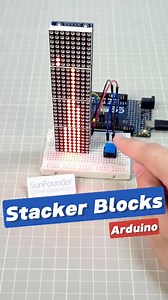 336K views · 774 reactions | DIY LED Stacking Game Using Arduino - MAX7219 LED Dot Matrix Display#arduino #electronics #engineering #unitedstates #sunfounder #arduinoproject #electricalengineer #arduinokit #diy #techie #electrocircuit #circuitdesign #electronics #electrical #microcontroller #techy #tech #elektronik #voltages #robot #electronicsstuff #arduinoide #education #electronicengineering #arduinoproject #DIY #stemeducation #explore | SunFounder OpenSource | Facebook