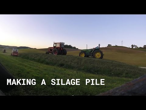 Creating a Silage Pile on a Dairy Farm