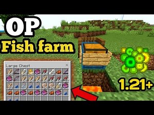 Simple AFK Fish Farm That Gives INSANE Loot! | Easy and efficient | Bedrock 1.21+ |