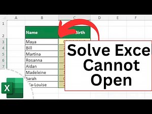 How to Solve Excel Cannot Open the File - Because the File Format or File Extension is Not Valid