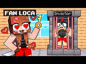 ENCERRADO en la PRISION de Mi FAN LOCA POPULAR! 💘😱 MINECRAFT