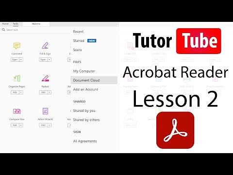 Adobe Acrobat Reader Tutorial - Lesson 2 - Opening PDF Document and Page Navigation