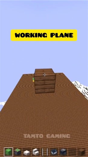 Working Plane In Minecraft #minecraft #minecraftmemes #shorts #gaming