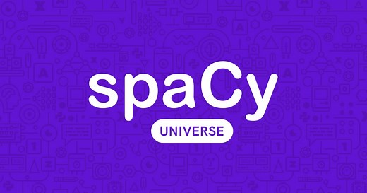 spaCy's NER model · spaCy Universe