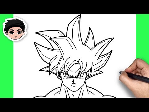 How To Draw Goku Ultra Instinct | Dragon Ball Super - Easy Step By Step Tutorial