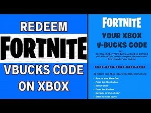 How to Redeem Fortnite VBucks Gift Card on Xbox