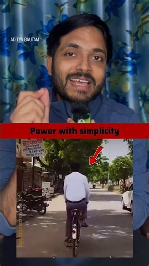 Why IAS officer is on Cycle | IAS Dr Satish kumar simplicity #shortsfeed #madhyapradesh #ias