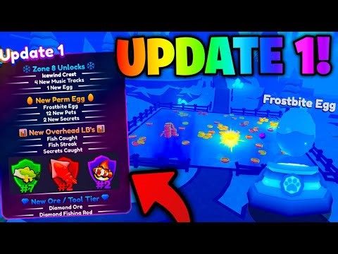 🧊 Update 1 & Icewind Crest! 🐟 Fishing Update + More In Pet Quest (Roblox)