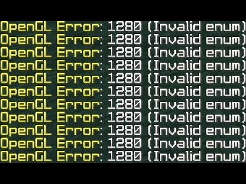 How to fix OpenGL Error: 1280 (Invalid enum)Minecraft java 1.17.1