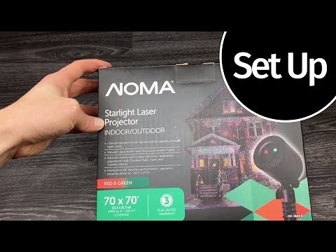 NOMA Starlight Motion Projector, Red/Green Unboxing & Set Up Manual