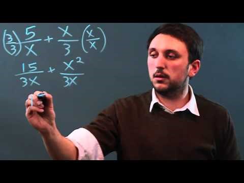 How to Add Fractions With Variables & Whole Numbers