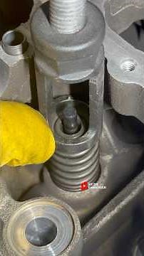 Precision Repair: Installing Valves and Stem Seals in the Cylinder Head.