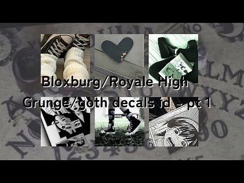 ROBLOX - 🖤 Grunge/goth decals id - pt 1 🖤