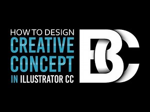 Alphabetical Logo Design in illustrator CC ( BC )