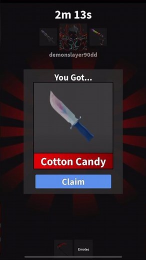 Trading Logchopper and Luger for Cotton Candy in Roblox Mm2