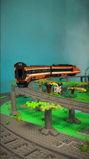 🥳 New releases: Ultimate 3-Lane Infinity Loop with Bridge #legotrain #lego #legocity #legomoc