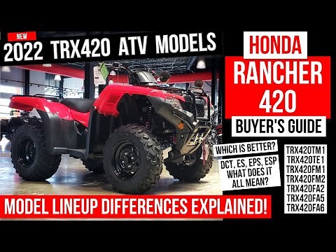 2022 Honda Rancher 420 ATV Model Lineup Differences Explained | TRX420 FourTrax Buyer's Guide