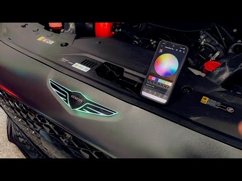 RGB LED Wing Emblem for Genesis G70/G80/G90/GV70/GV80