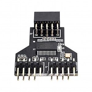 chenyang USB 2.0 Front Panel Header 9Pin/10Pin 1 to 2 HUB 9Pin/10Pin Mainboard Header Extension Connector Adapter