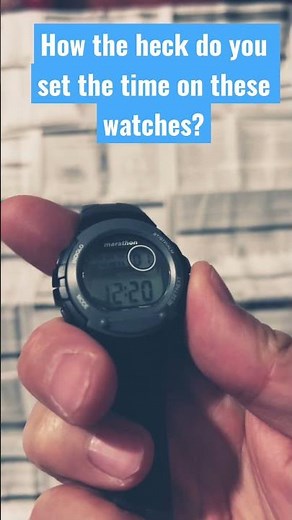 How to set the time on a Timex Marathon watch