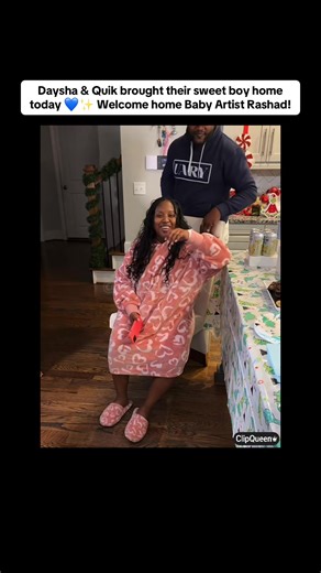 He’s homeeee 🥹💙 Congratulations Daysha & Quik—Baby Artist Rashad is finally here! #fyp #dayshataylor #taylorgirlz #titaylor