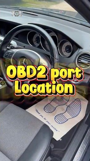👉🏻 Mercedes C-Class OBD2 Port Location | Find Your Diagnostic Socket Fast #mercedes #obd2