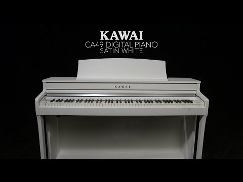 Kawai CA49 Digital Piano, Satin White | Gear4music demo