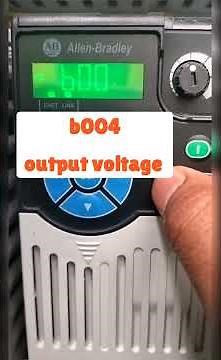 Power flex 525 basic display | Output current, frequency, current, voltage | PF 525 | basic display