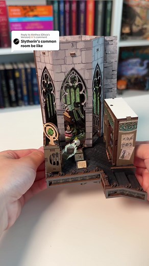 DIY Harry Potter Book Nook for Slytherin Fans