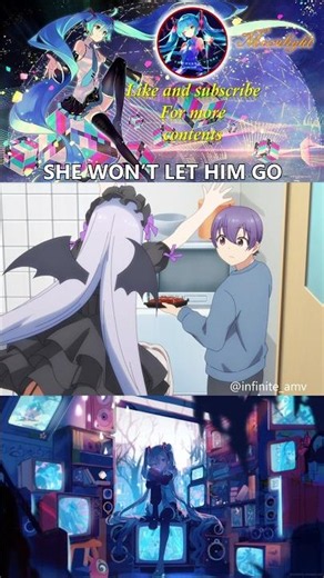 SHE WON'T LET HIM GO 😅 || #anime #animeedit