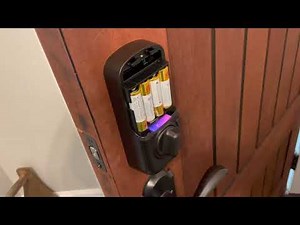 How to Install Batteries in Yale Touchpad Door Lock