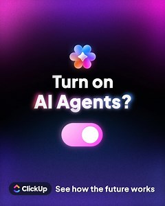 ClickUp’s new AI Agents are like having a full-time assistant—without the hiring. They organize your day, find what you need, and even knock out the tasks you don’t want to do. | ClickUp