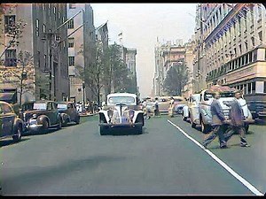 Streets of New York 1930's (RARE) w/Sound Remastered 60 fps