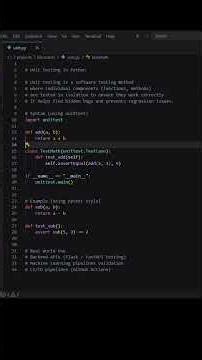 Unit Testing in Python in 60 Seconds 🔥 | unittest vs pytest Explained |Python Testing Made Easy 🚀