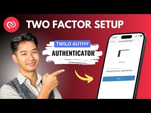 Authy Two Factor Authentication Setup