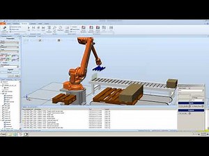 Smart Components Gripper & Conveyor ABB robot simulation robot studio programming